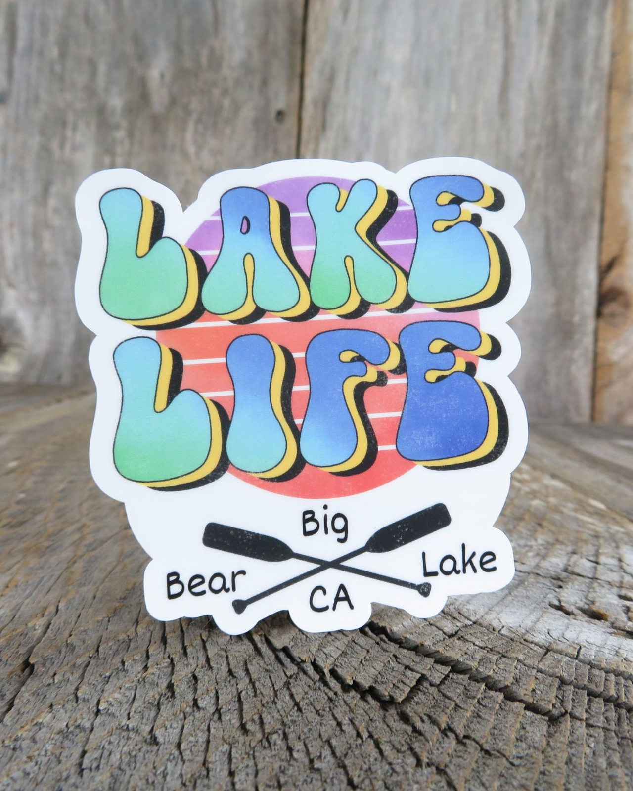 Lake Life Big Bear Lake California Sticker Waterproof Souvenir San Bernardino