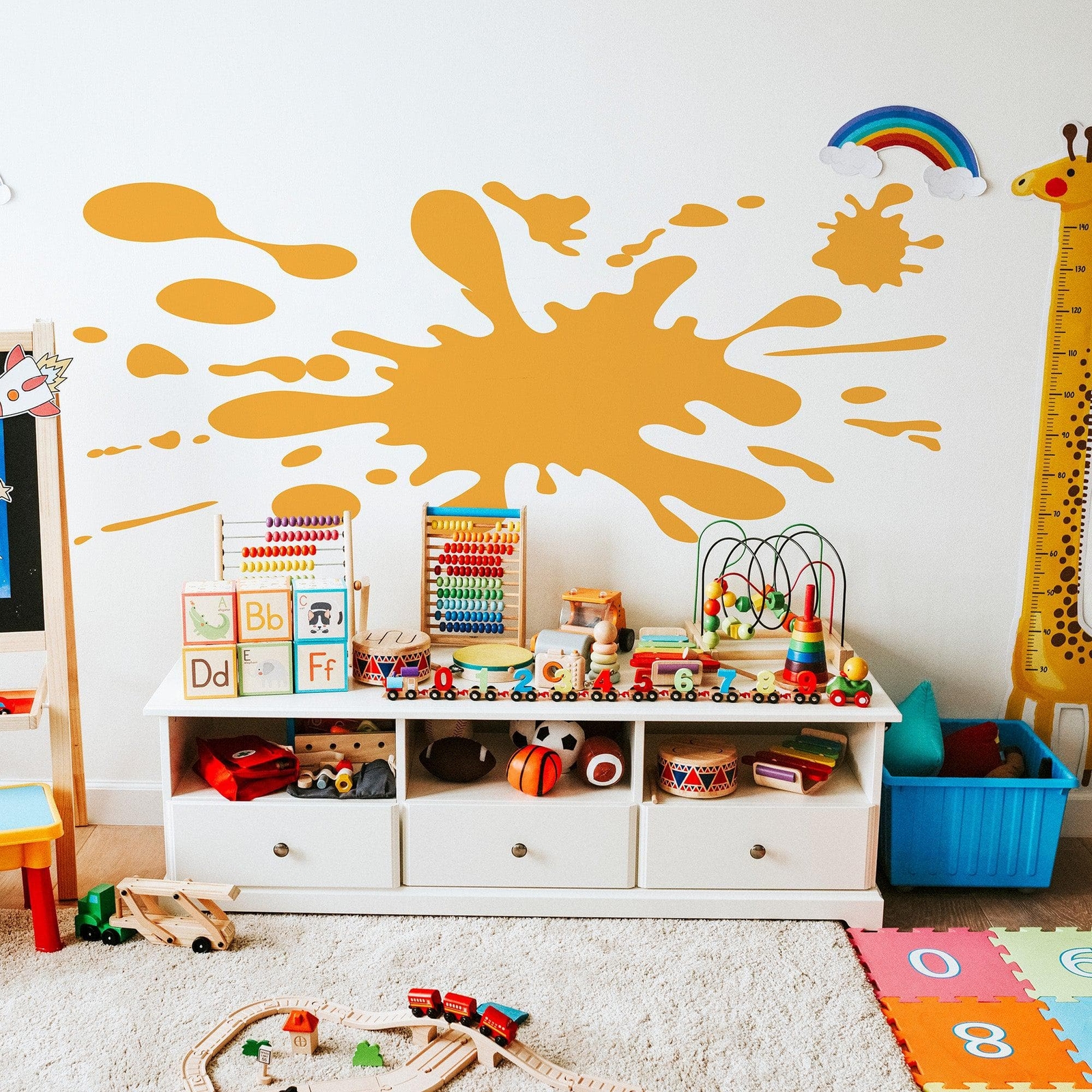 Ink Splatter Wall Decal Sticker. Ink Dripping Decal, Birthday, Kid's Room Decor.