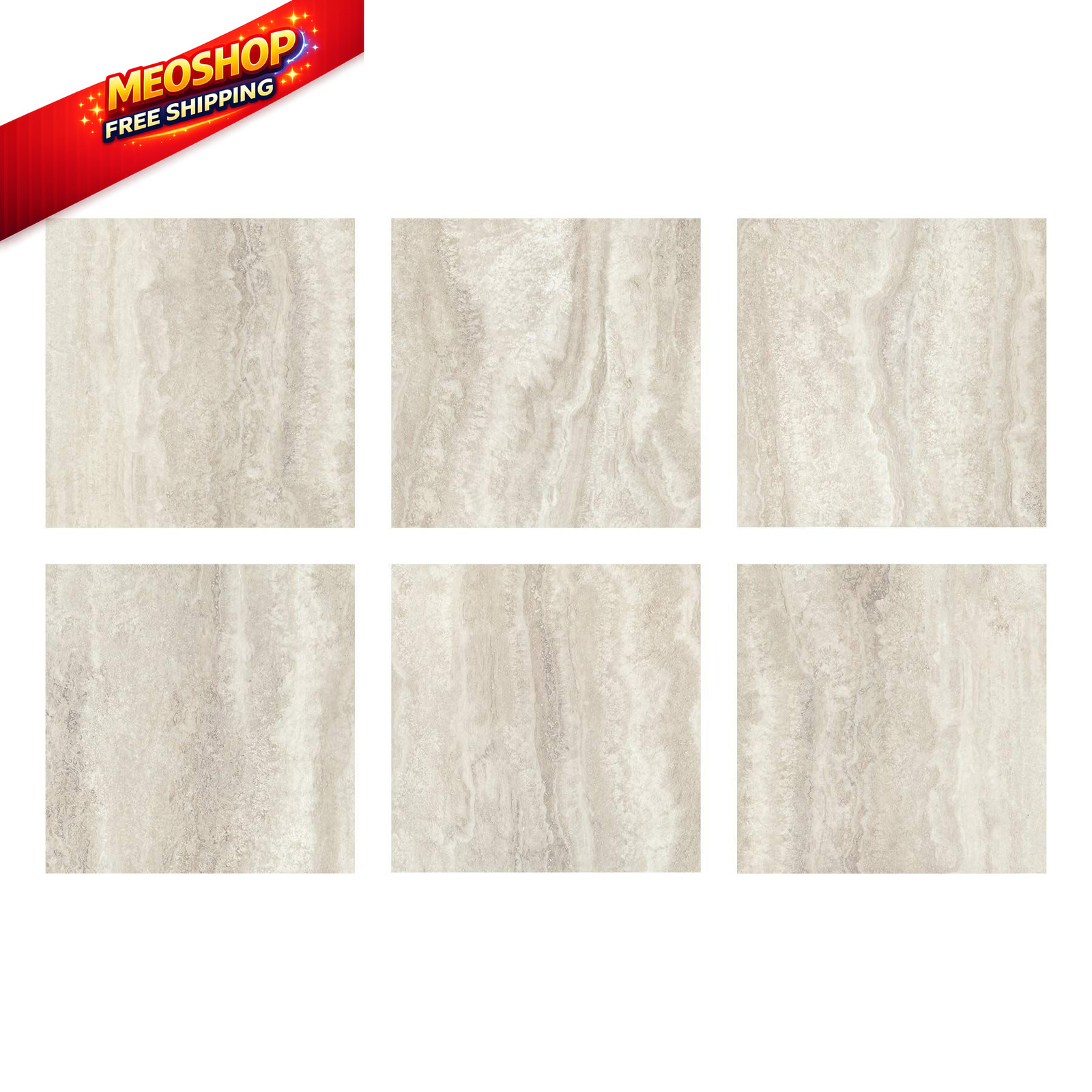 FloorPops FP3327 Platinum Peel & Stick and 12"L x 12"W x 0.06"T, Gray
