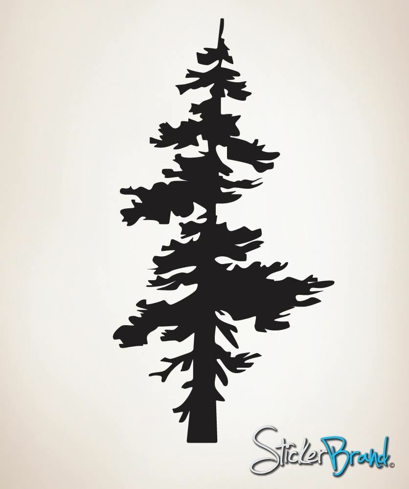 Vinyl Wall Decal Sticker Single Pine Tree #851
