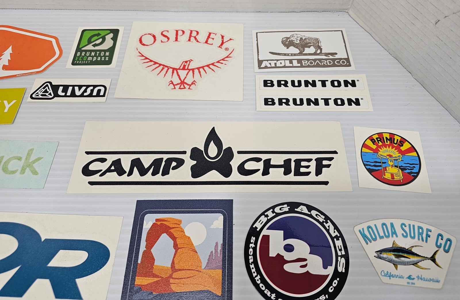 Outdoor Hiking & Camping Sticker & Decal Lot Primus Camp Chef Osprey Lot Of 20