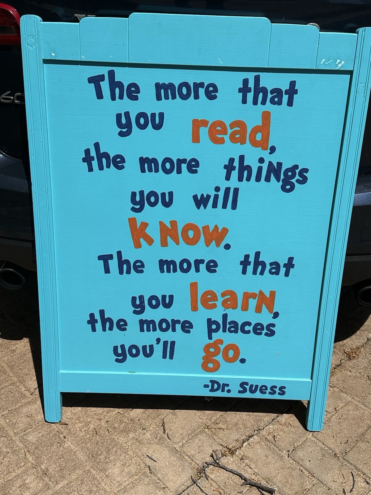 VTG Inspirational Dr Suess Education Learning Quotes Wooden Wall Panel 31" X 41"