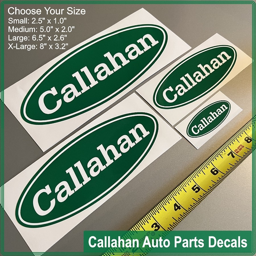 Callahan Auto Parts 2-PACK Tommy Boy Laminated Decal Sticker Choose Size