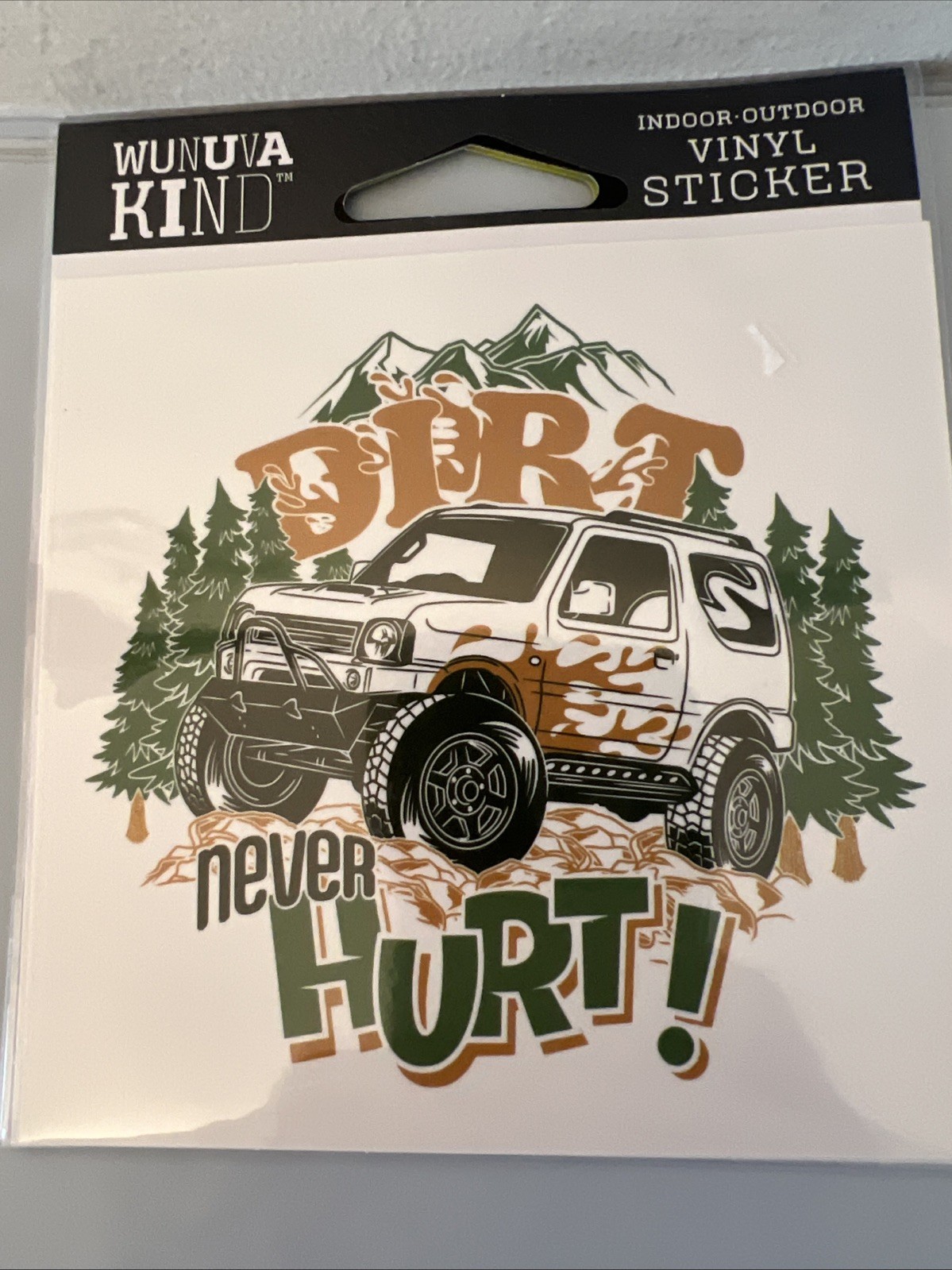 Set of 2 CAMPING / OFF-ROAD JEEP / BRONCO Vinyl Stickers Mountains Outdoor NEW!