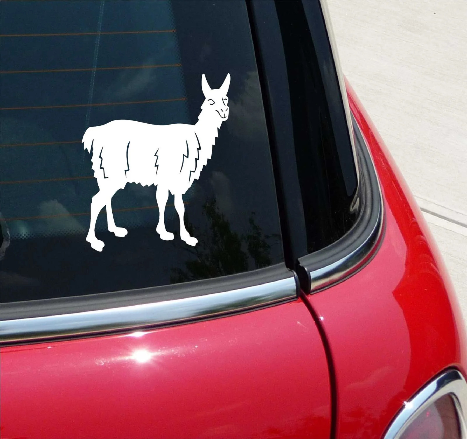 ALPACA LLAMA ALPACAS LLAMAS FARM GRAPHIC DECAL STICKER ART CAR WALL DECOR