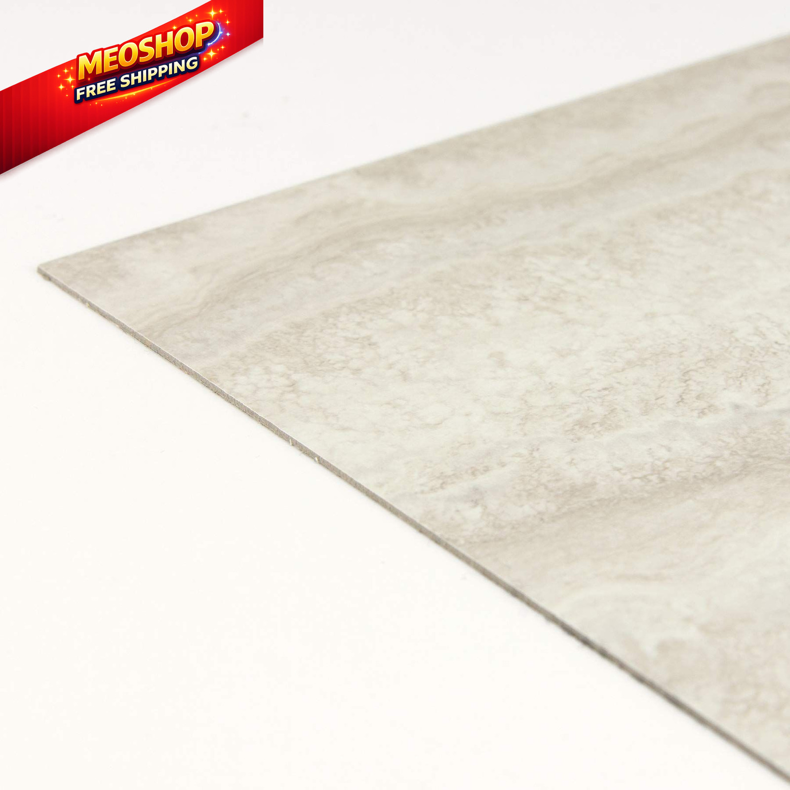 FloorPops FP3327 Platinum Peel & Stick and 12"L x 12"W x 0.06"T, Gray