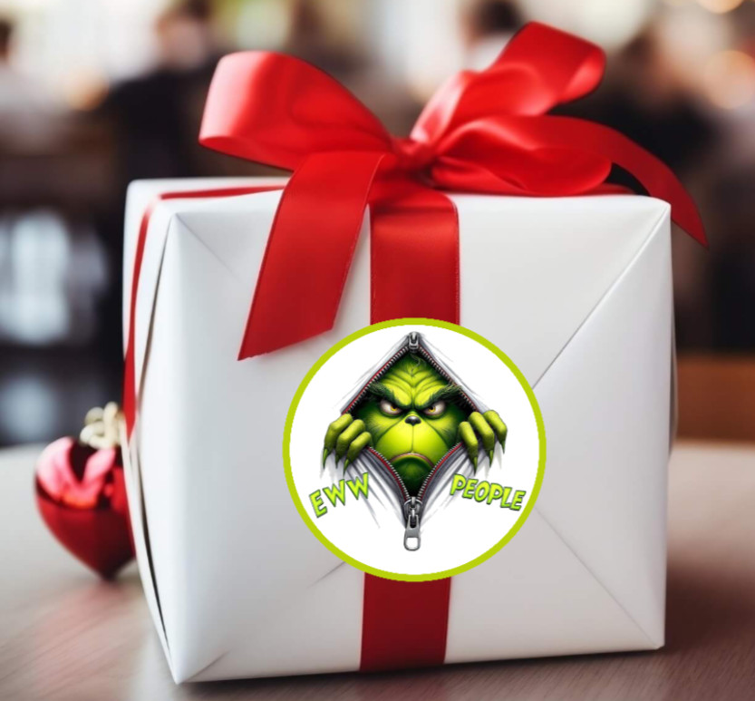 Christmas – Grinch "Eww People" 4" Vinyl Decal Sticker Gift Decor Jar Laptop Car
