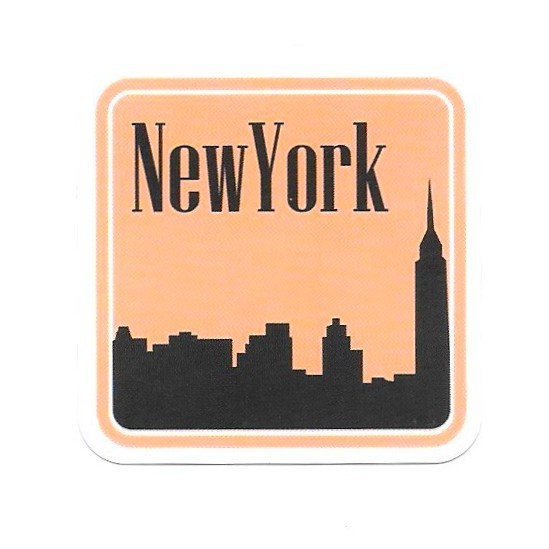 New York Skyline Vinyl Sticker Empire State Building NYC Travel Souvenir
