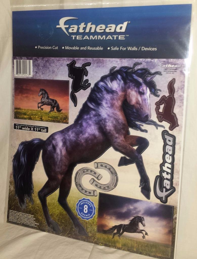 Fathead Dark Horse rearing 11" x 11" Teammate series 8 decals reusable stickers
