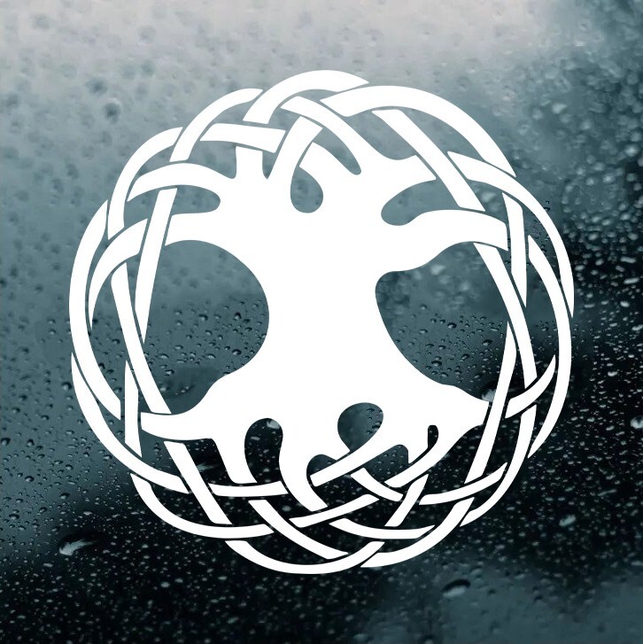 Tree of Life Vinyl Decal V2 | Viking Yggdrasil Norse Mythology Odin | Die Cut