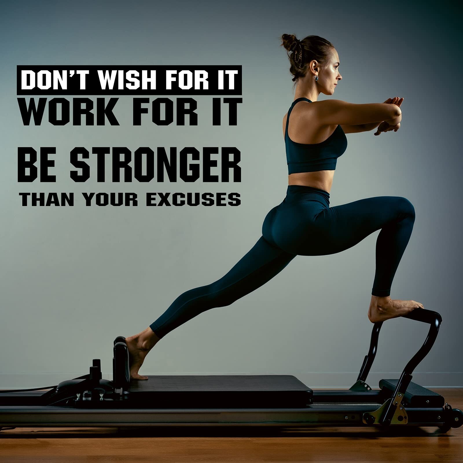 4 Pieces Gym Wall Decal Motivation Vinyl Wall Decals Be Stronger Than Your Ex…