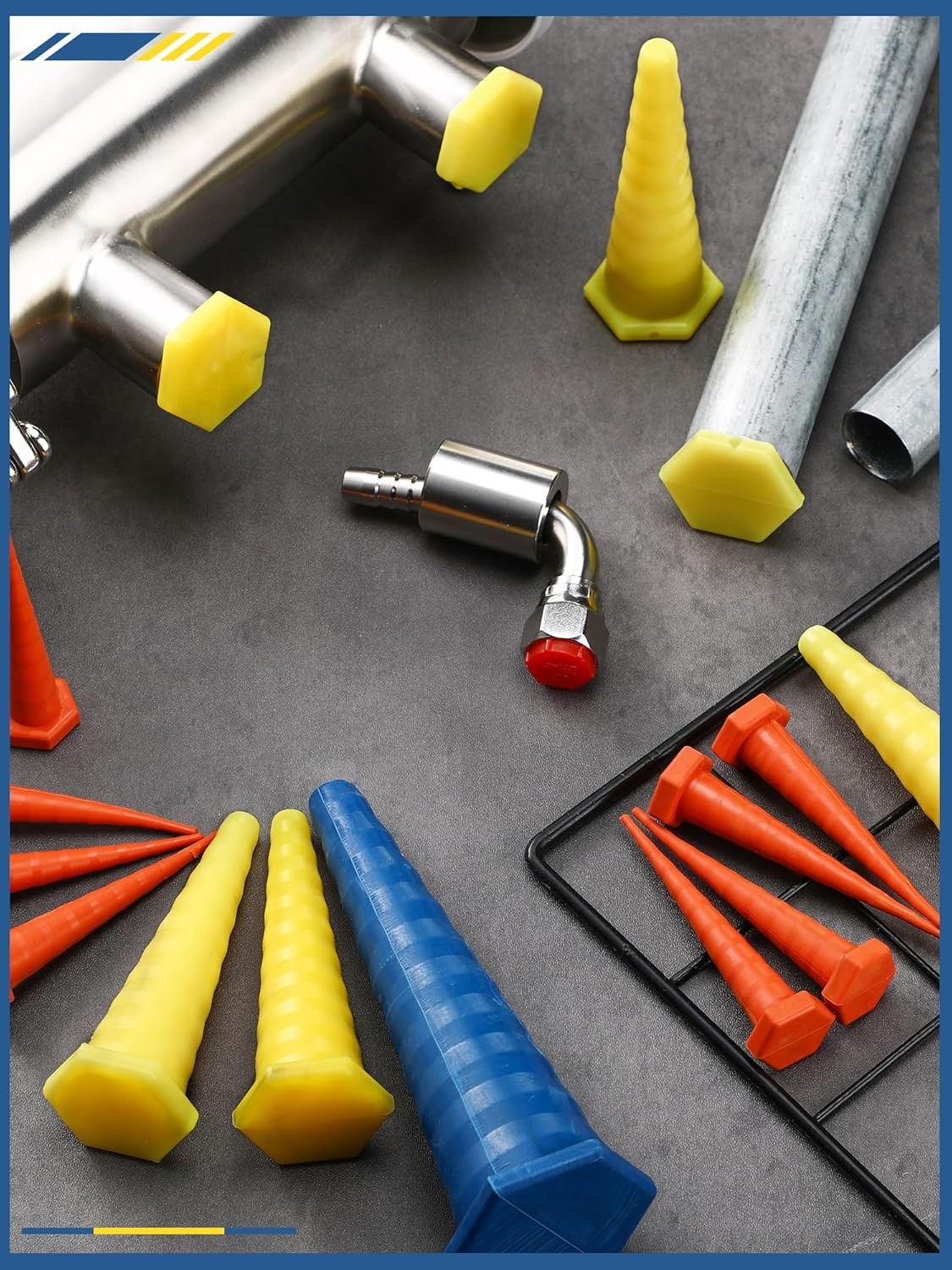Hydraulic Oil Service Plugs Large Medium Small Sizes Multi Pack Rubber Drip Proo