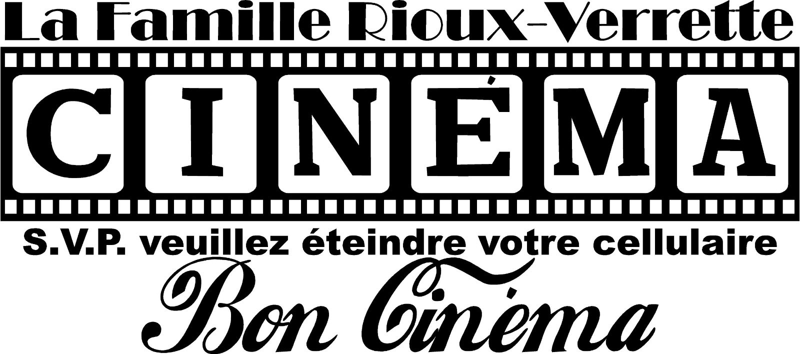 Cinema Theatre customized sign home movie theater vinyl wall decor mural decal