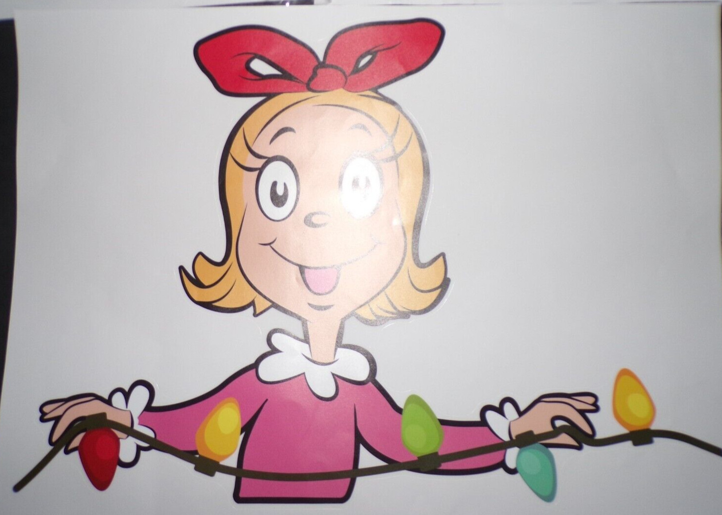 3pk Christmas Grinch, Cindy Lu & Max 14×11 Stickers Deco surfaces, windows Cltb