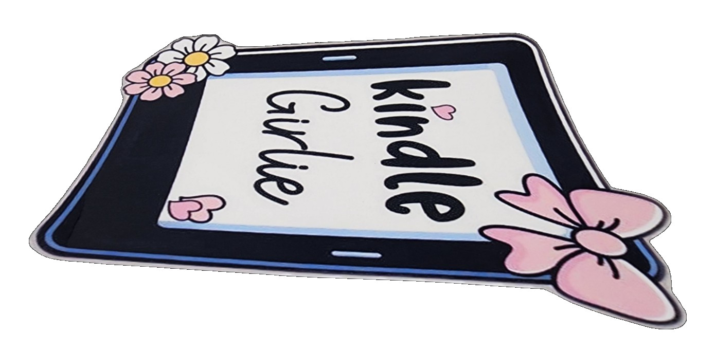 Kindle Girlie Waterproof Car Decal Wall Poster Vinyl Cute Aesthetic Reading