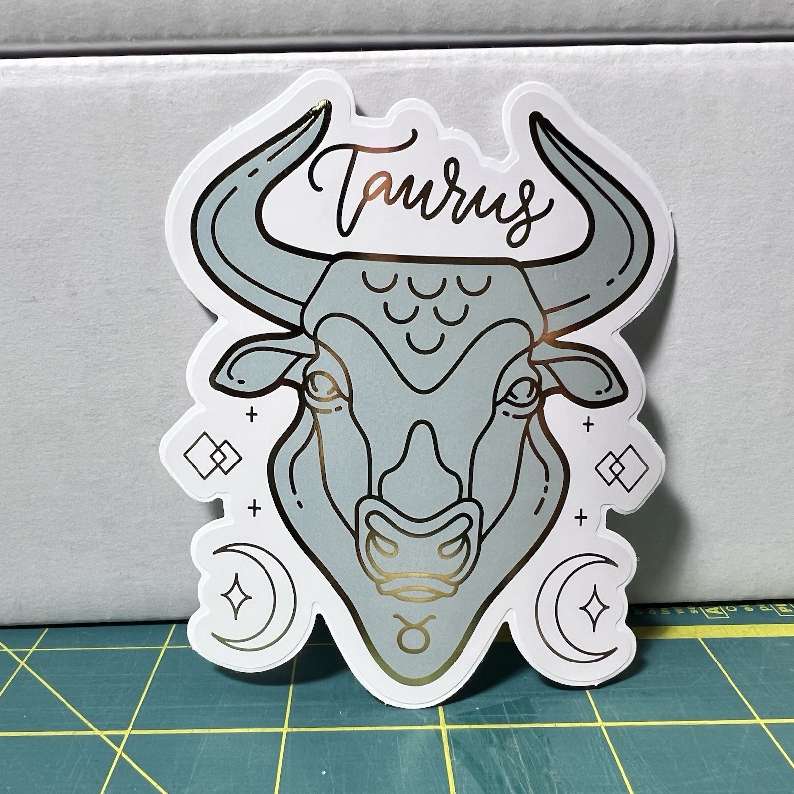 Taurus Vinyl Diecut Sticker UV Fade Resistant Dishwasher Safe 3.5” X 3.5”