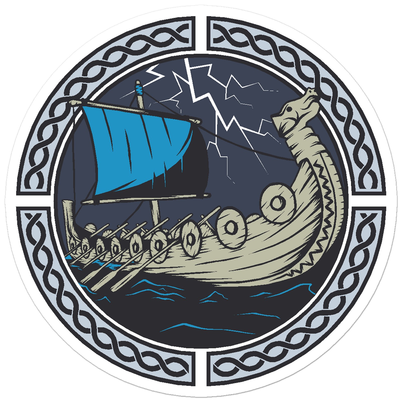 Viking Ship – Vinyl Decal Sticker – Car Window Laptop – ebn11476