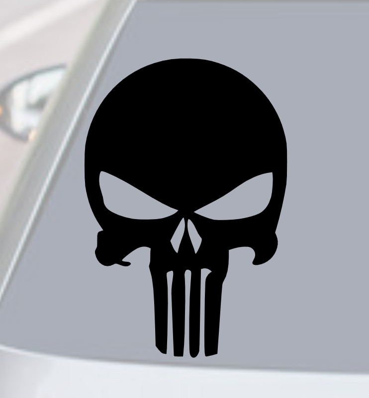 THE PUNISHER SKULL VINYL DECAL STICKER CAR TRUCK REAR WINDOW BUMPER WALL PHONE