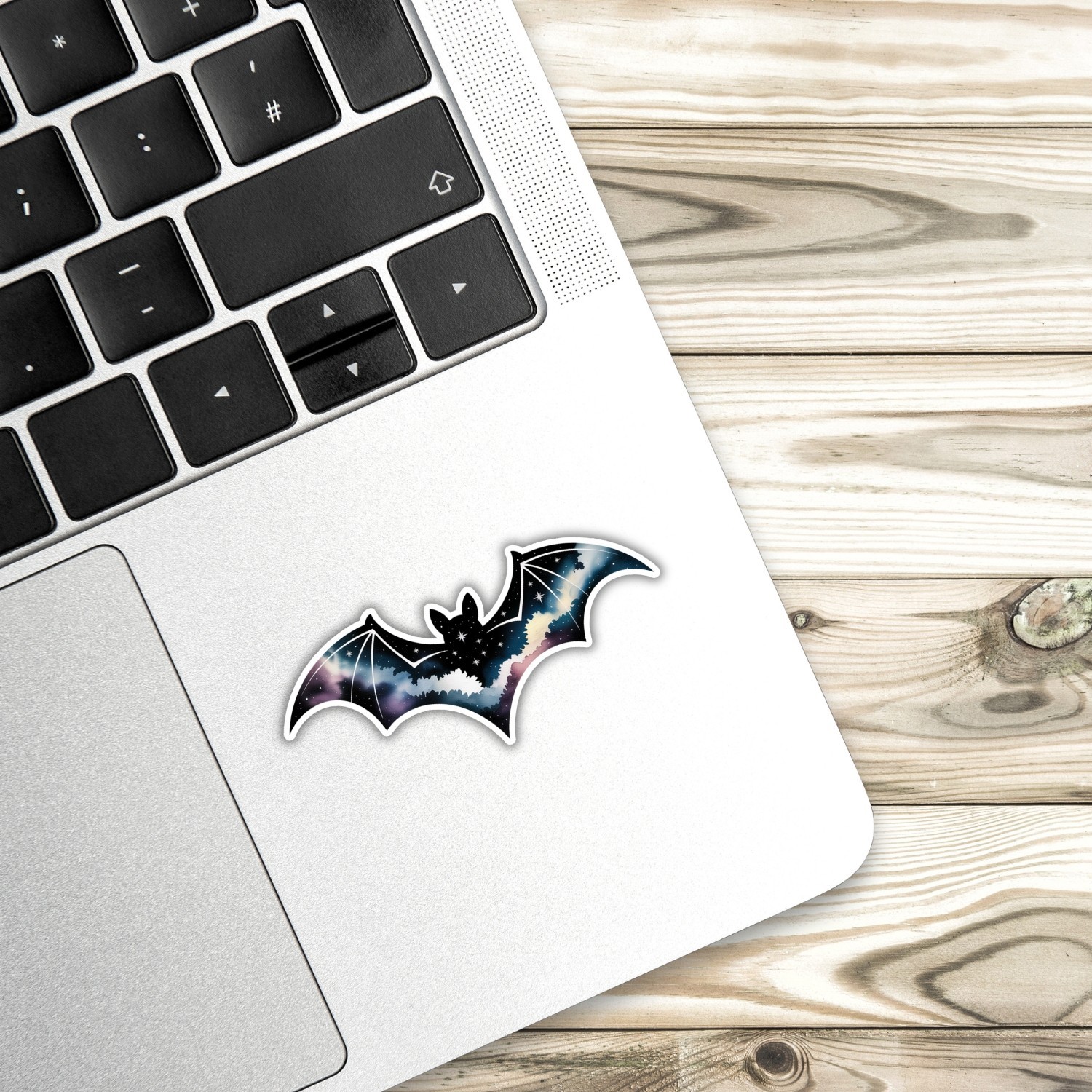 4pcs Galaxy Bat Stickers – Waterproof Vinyl Bumper Decals