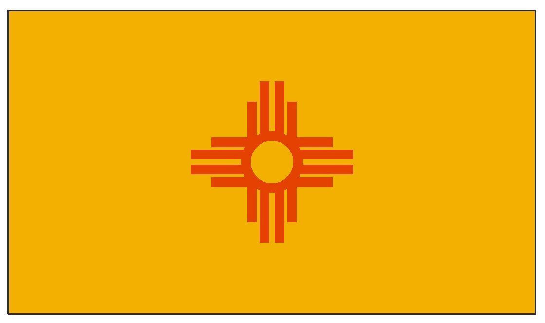 New Mexico State Flag Sticker Decal F346