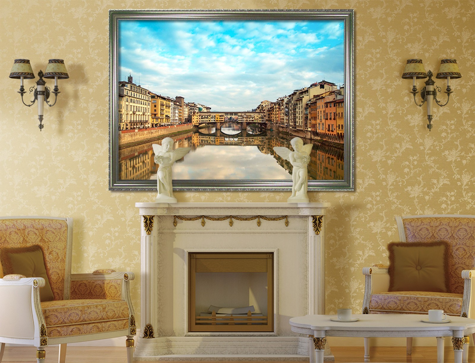 3D Venice River 42 Framed Poster Home Decor Print Painting Art AJ WALLPAPER