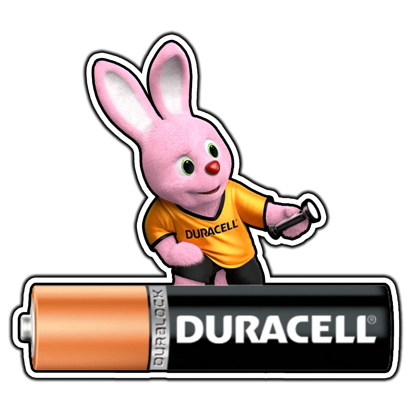 Duracell Battery Bunny Logo #5 Sticker Waterproof Vinyl Decal Die-Cut Laptop Car