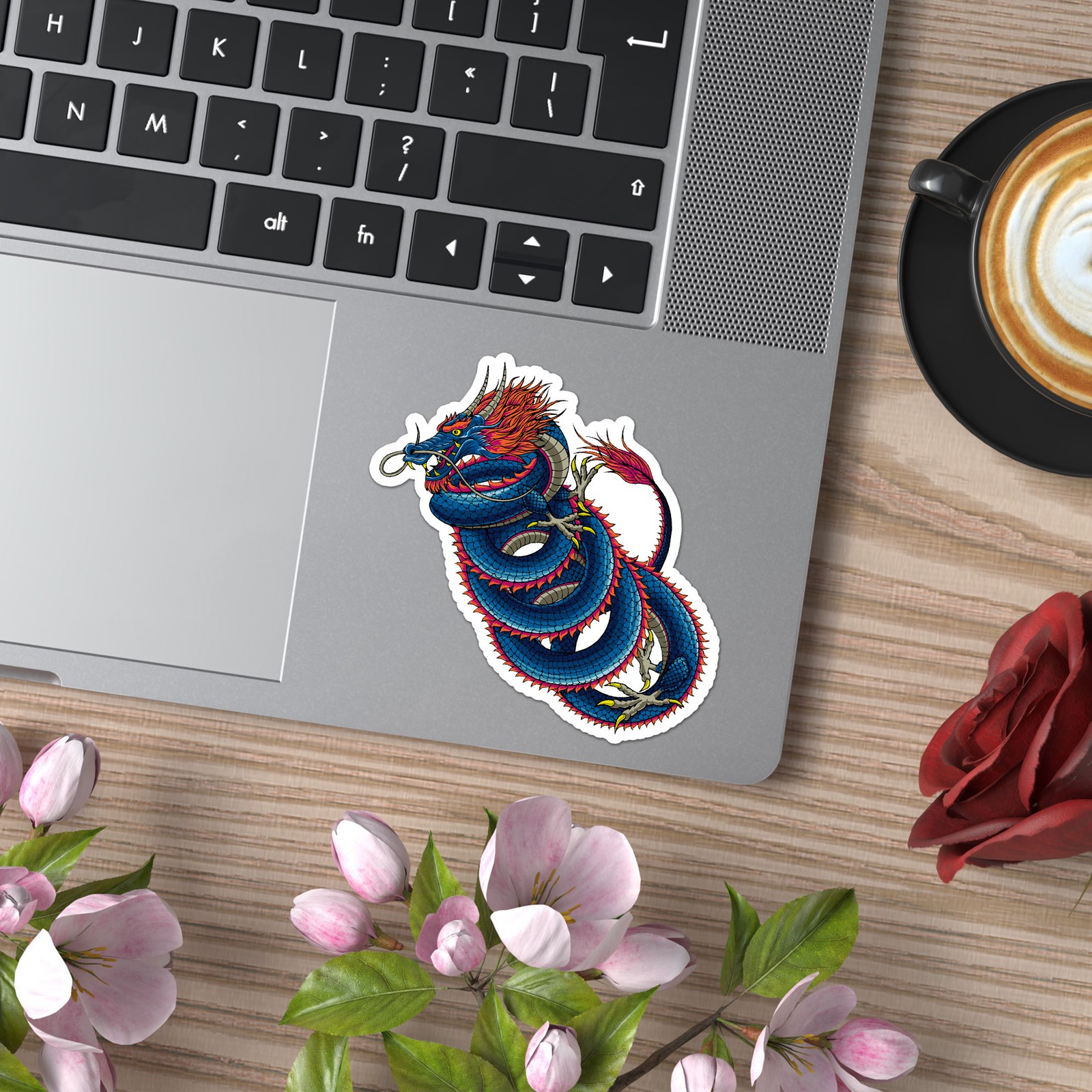 Chinese Oriental Dragon – Vinyl Decal Sticker – Car Window Laptop – ebn8204