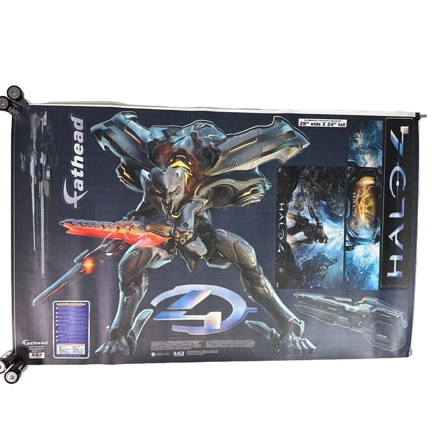 Halo 4 FATHEAD Jr Lot of 3 Vinyl Wall Graphic Decal Sticker Poster COMPLETE 2012