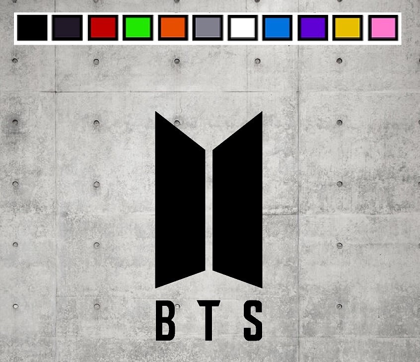 BTS LOGO Vinyl Decal Sticker Emblem Side Stickers Car Truck Window 4" 6" 8"