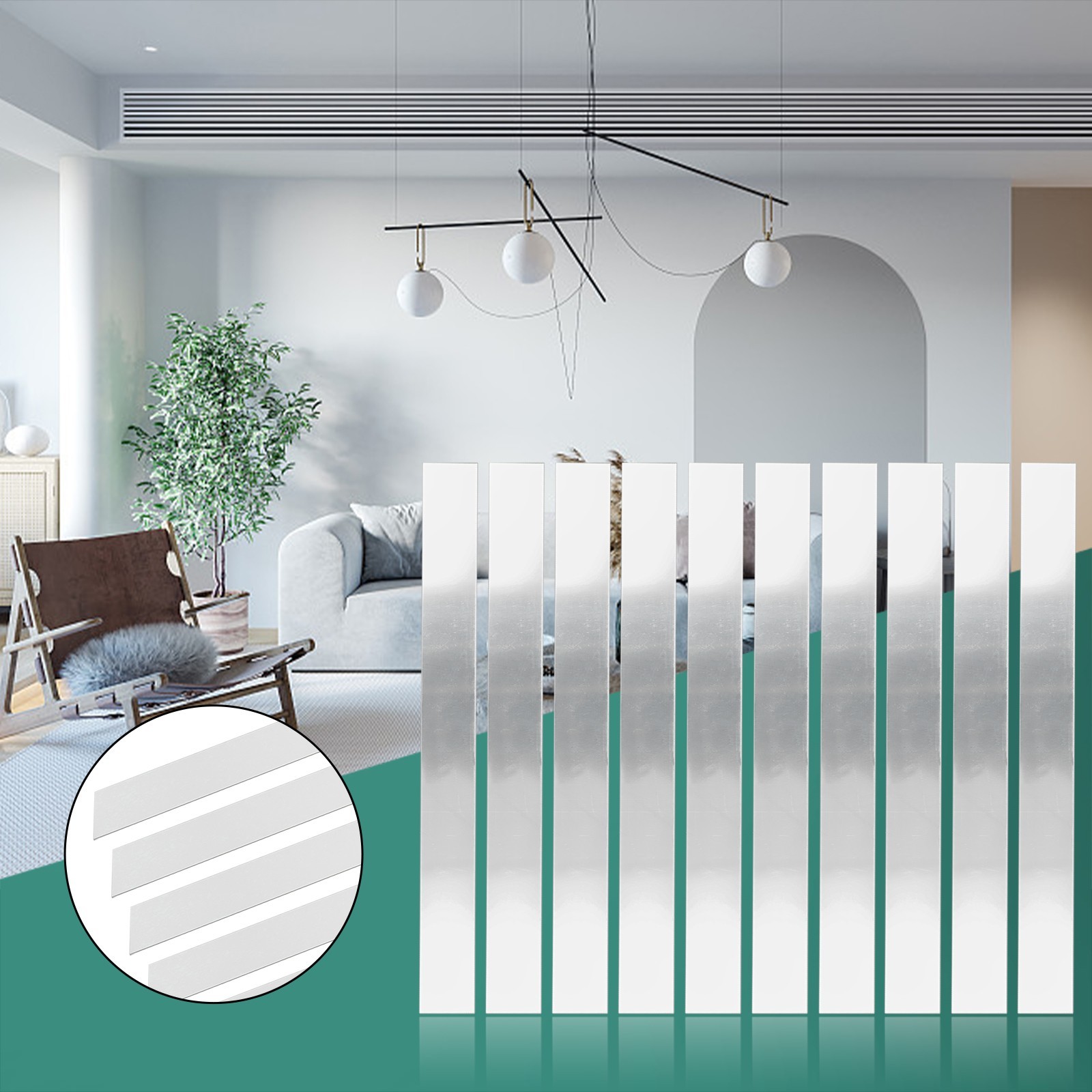 Wall Sticker Decal Accessories Acrylic Dining Room Living Room Long Strip