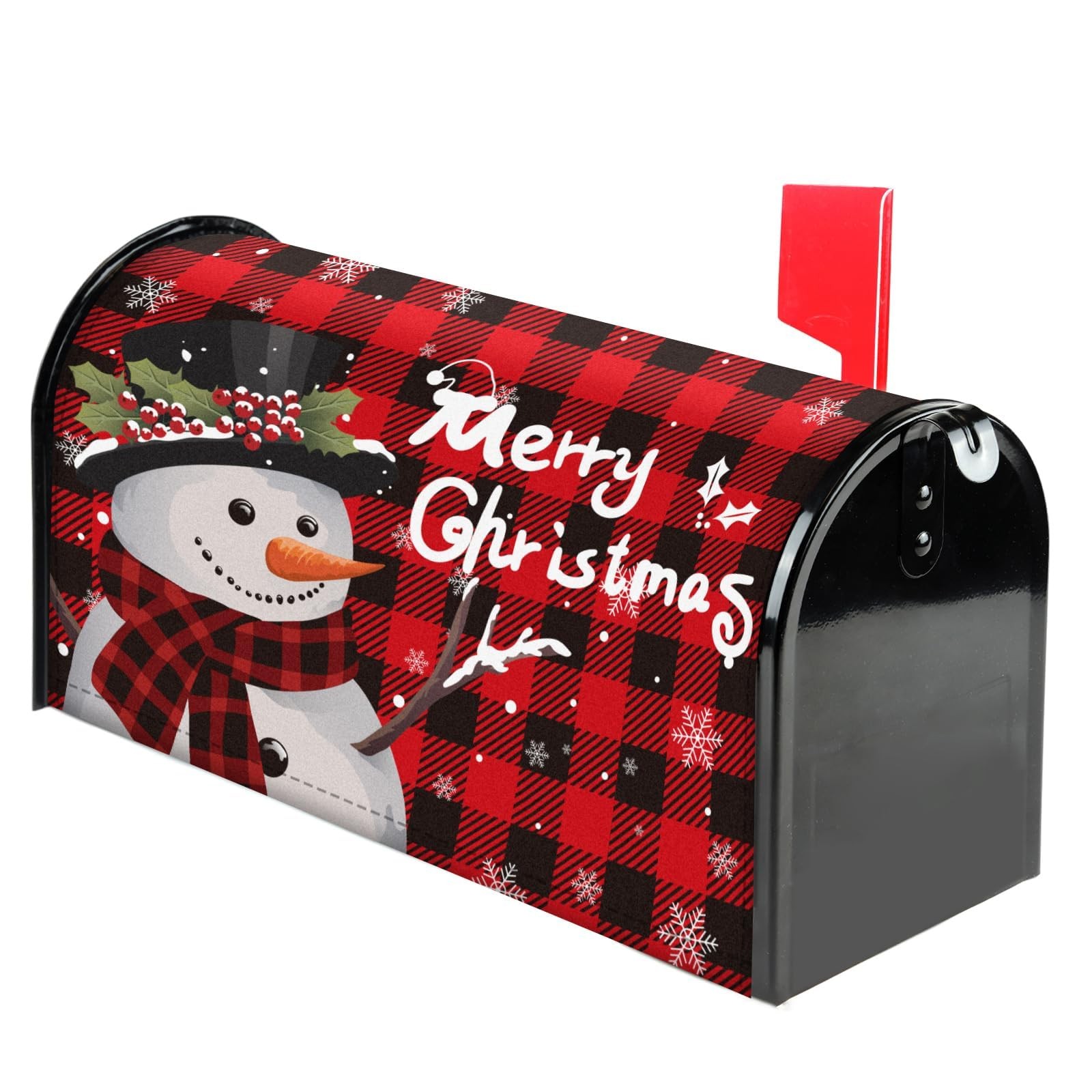 MOUNTCLIM Merry Christmas Mailbox Cover Magnetic Standard 21" x Multicolor