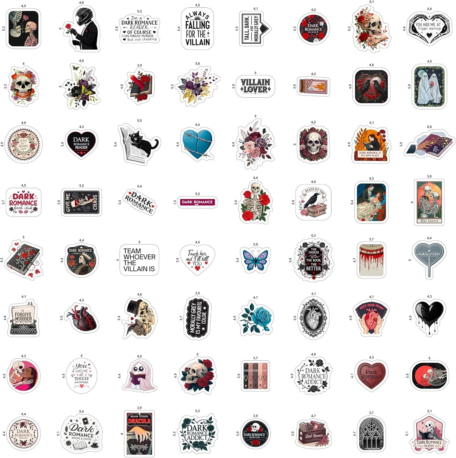 100Pcs New York Stickers for Scrapbooking, Laptop, Water Bottle, NYC Stickers…