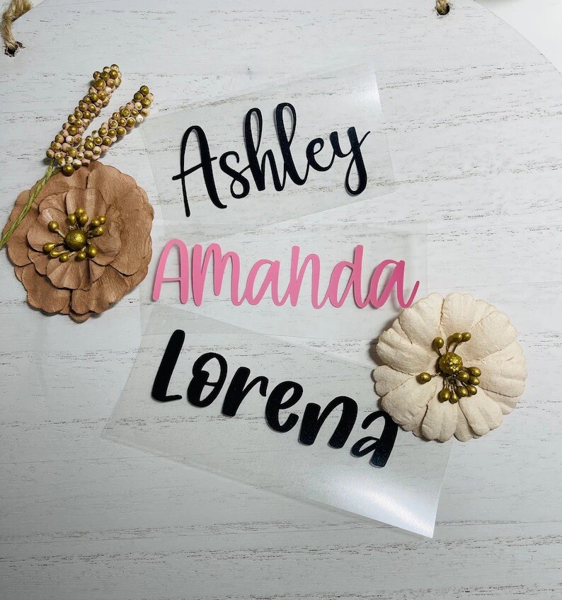 Custom Vinyl Lettering Transfer Decal Sticker Personalized Wall Window