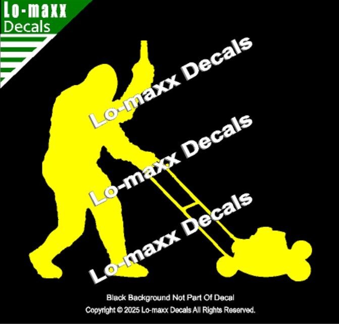 Sasquatch Lawn King: Beer and Blades Lawn Care Edition Die-Cut Vinyl Decal