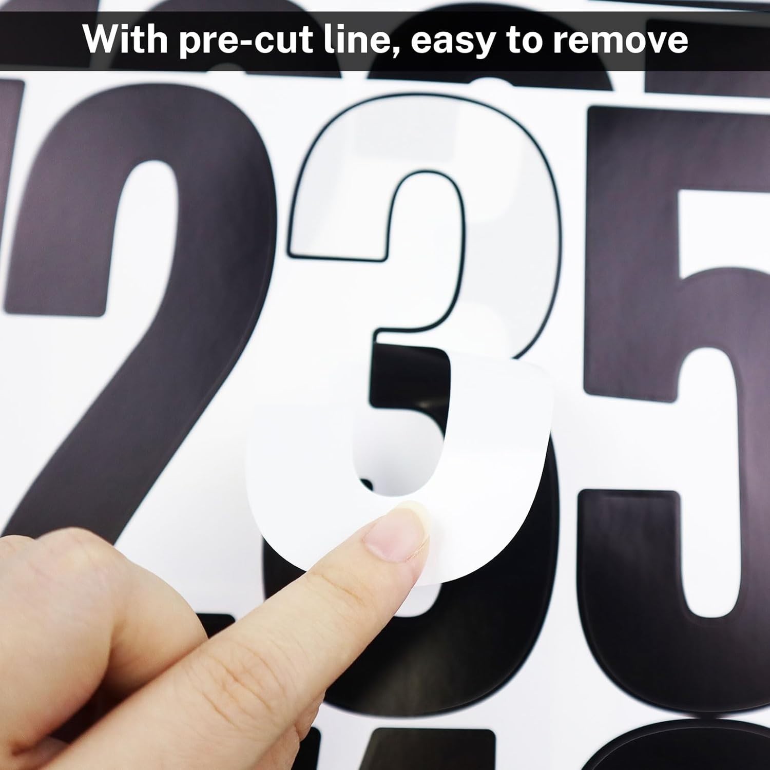5 Inch Vinyl Number Stickers,88 Pieces Self-Adhesive Large Numbers 0-9 and Pu…