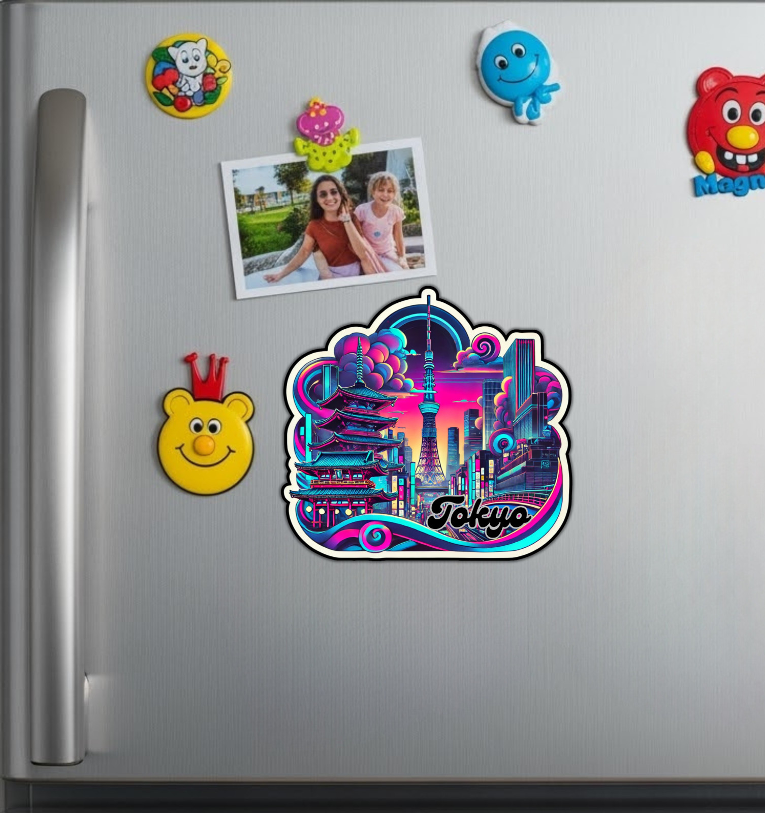 Tokyo Japan Fridge Magnet or Laptop Sticker