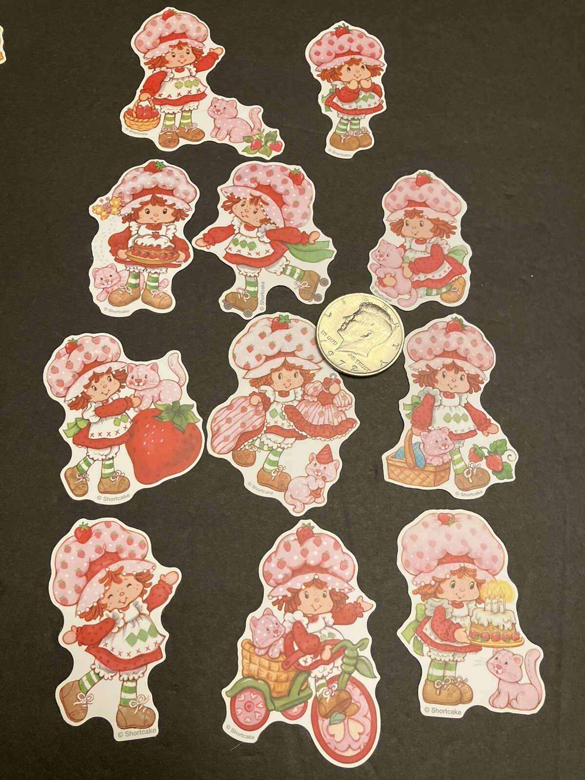 Strawberry Shortcake Matte Retro Vintage Design Stickers Pack Of 40 New