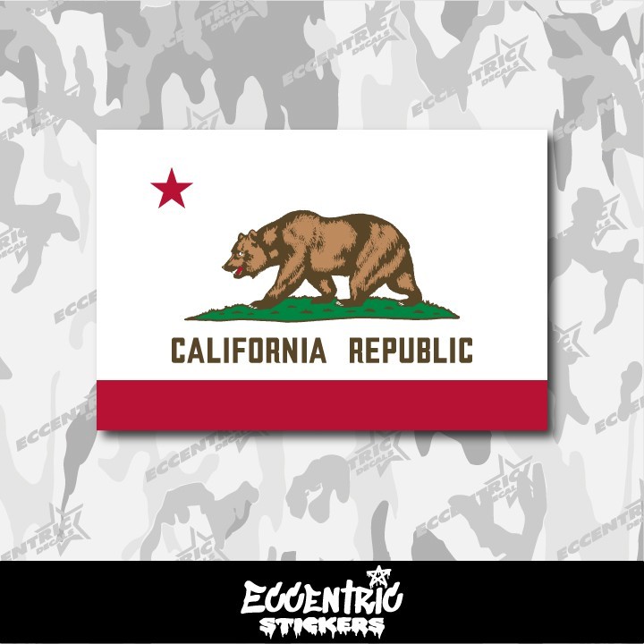 California State Flag Vinyl Sticker