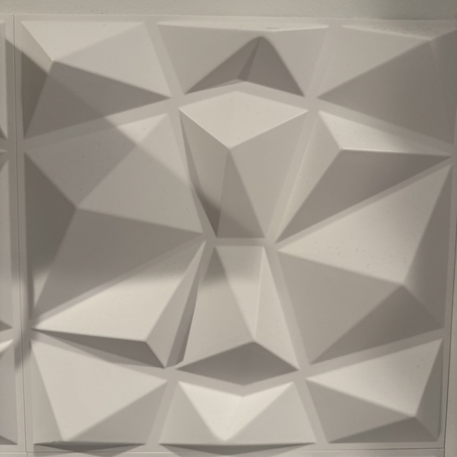 3D Wall Panels 33 Pack 12×12 PVC Textured Accent Wall Diamond Design Wall Decor