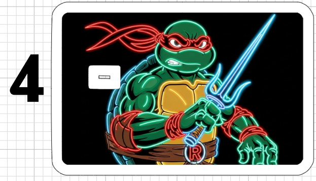 Teenage Mutant Ninja Turtles Credit Debit ATM Card Skin Sticker Neon TMNT USA