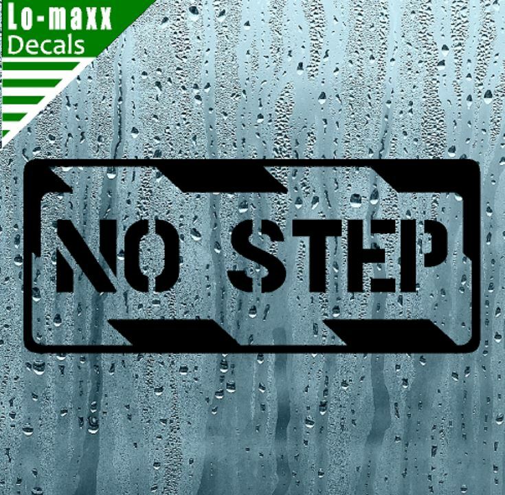 No Step Aircraft Markings Graphic Durable High Performance Die Cut Vinyl Decal