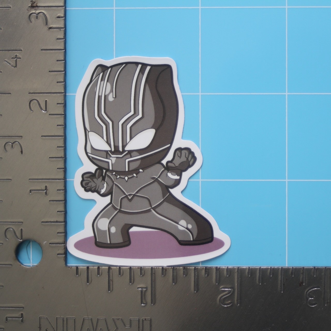 Marvel Universe Sticker (BLACK PANTHER) MCU Superheroes, Gloss PVC Decal