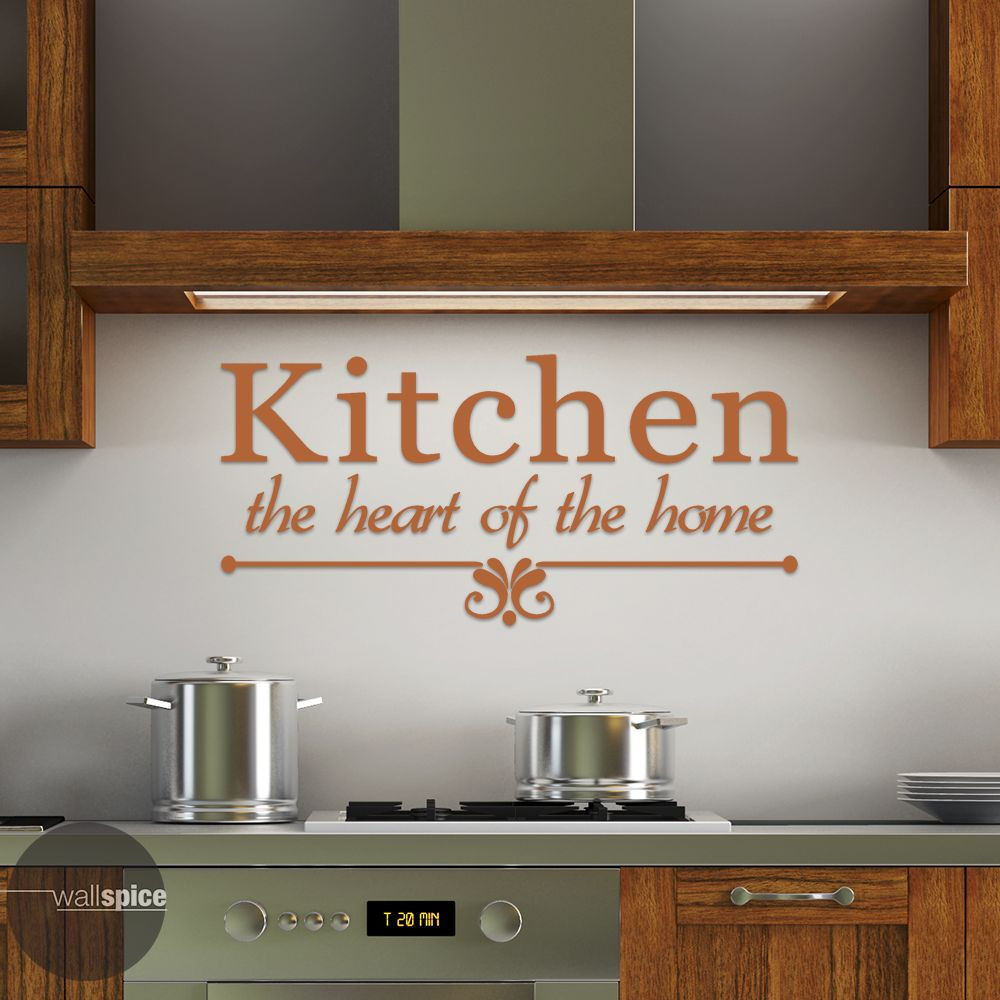 Kitchen The Heart Of The Home Vinyl Wall Decal Sticker