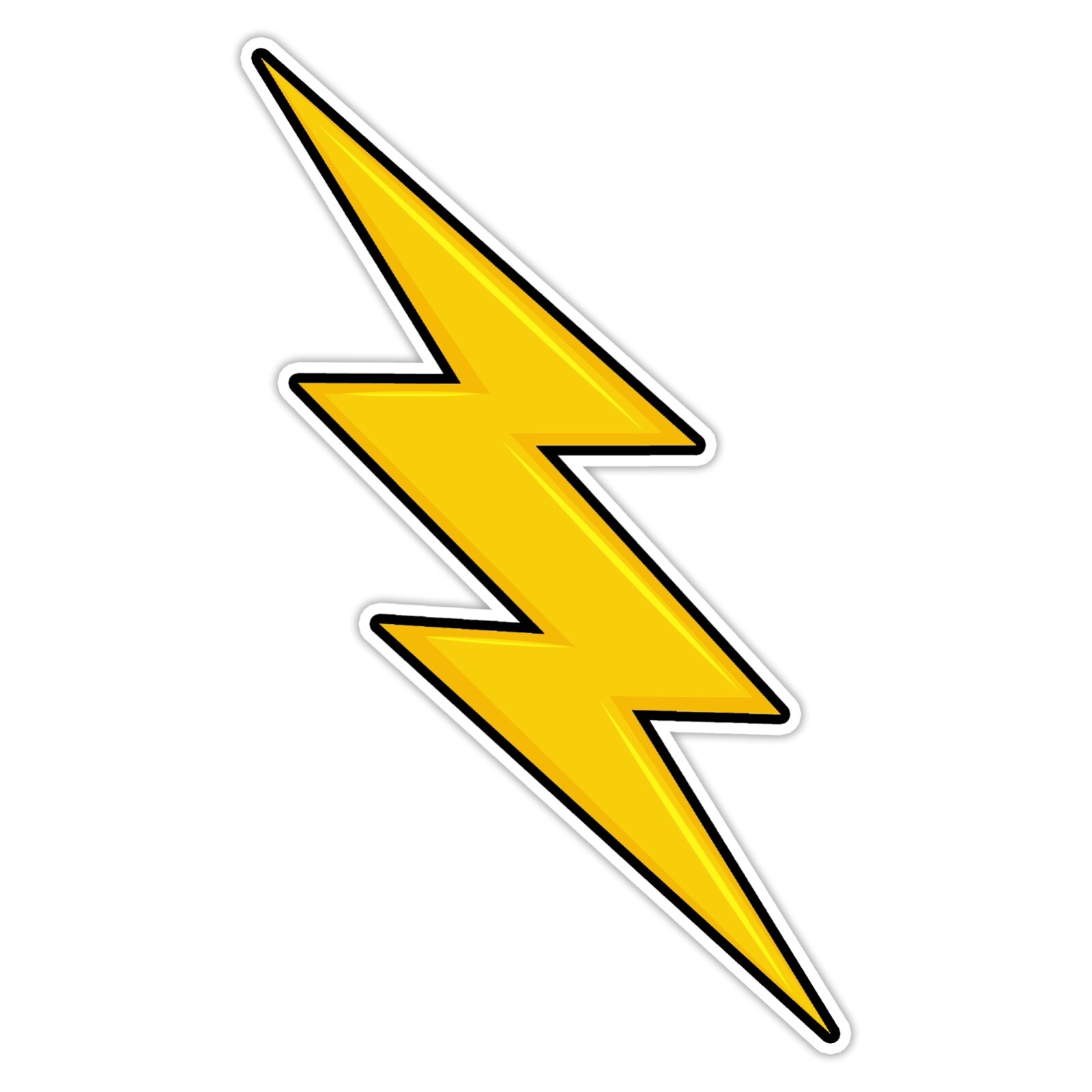 2 Pack Pair of Lightning Bolt Vinyl Sticker Decal Inverse Mirror Thunder Bolts