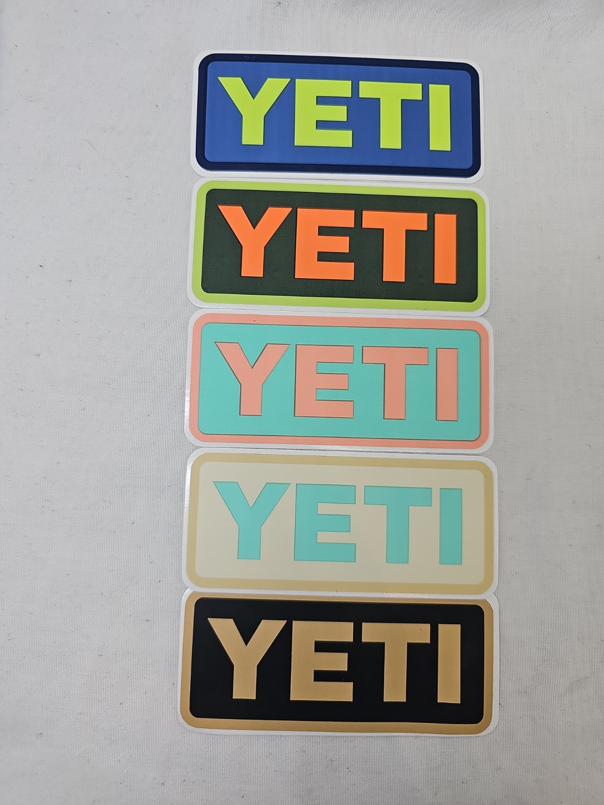 YETI Authentic Stickers Swag New Decals Your choice of colors ~4" x2 "