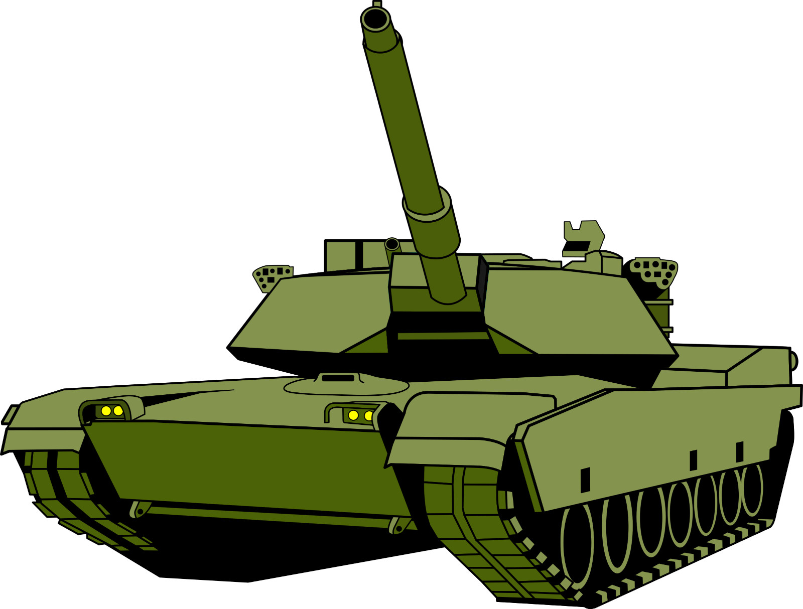 Tank sticker abrams weatherproof bumper vinyl decal
