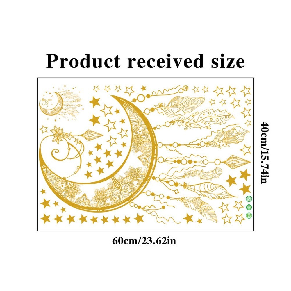 Eid Celebration Eid Mubarak Stickers Peel-off Backing Fade Resistant Finish