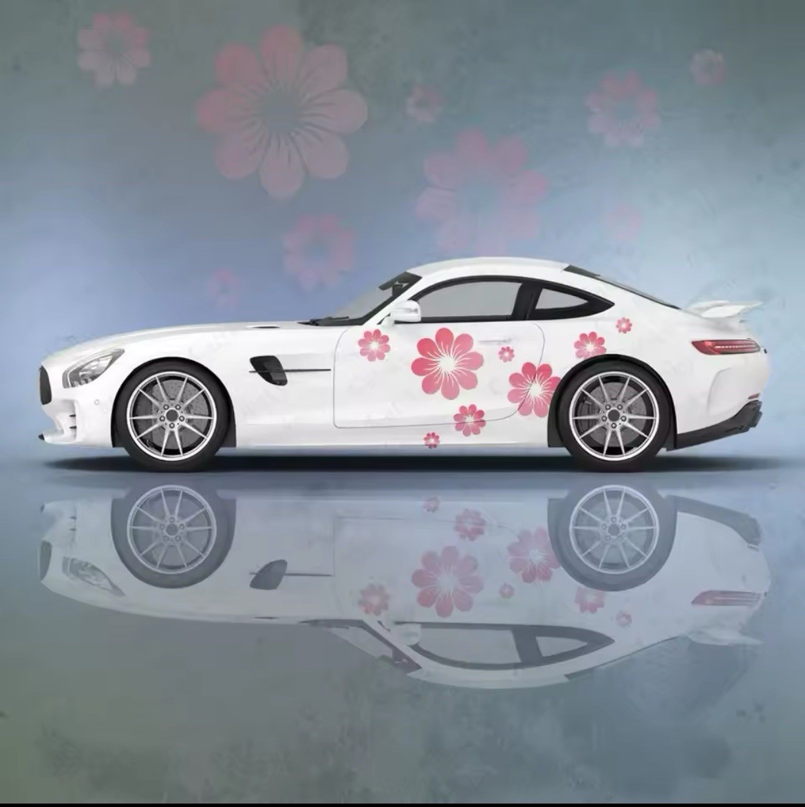 Japanese Sakura Cherry Blossom Flower Vinyl Decal Art for Cars Windows Laptops