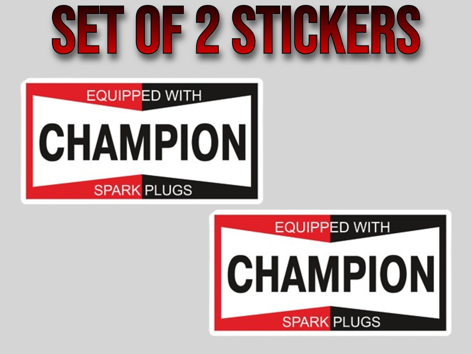 Champion Auto Parts Vinyl Sticker/Decal – Racing -Spark Plugs -Vintage – Classic
