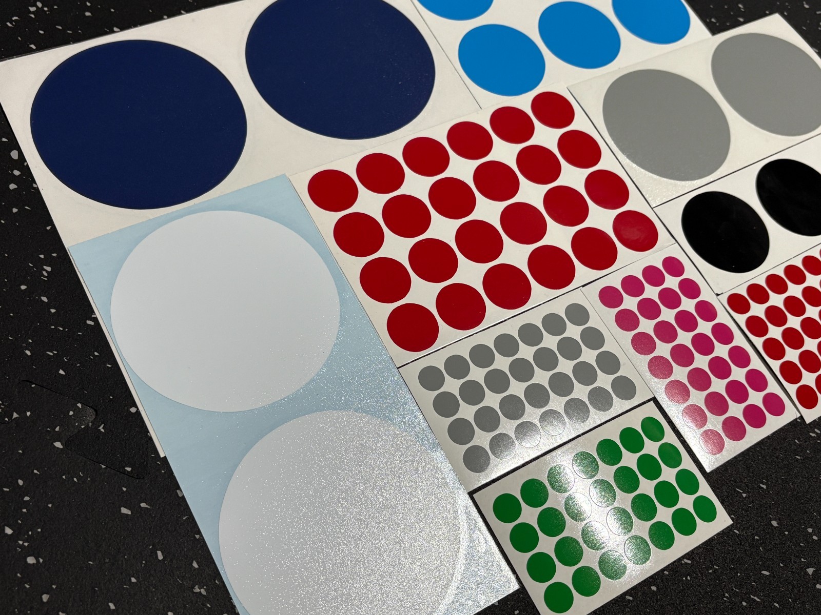 12mm – 127mm Polka Dot, Circle Marker Sticker Decals – Permanent Outdoor Vinyl